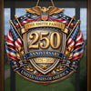 Custom Wood Sign - Personalized America 250th Anniversary Gifts For Mom, Dad, Brother, Sister, Kids - Courage Built Our Legacy