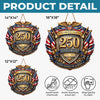 Custom Wood Sign - Personalized America 250th Anniversary Gifts For Mom, Dad, Brother, Sister, Kids - Courage Built Our Legacy