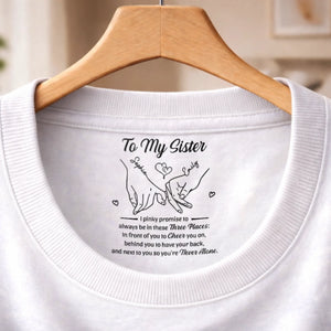 Custom Inside Neck Print T-Shirt - Personalized Best Friend Birthday Gifts For Women, Besties, Sisters, BFF  - You’re My Forever Person