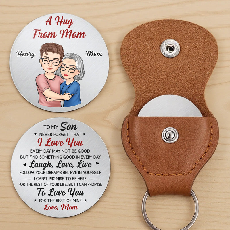 Custom Pocket Hug - Personalized Birthday Gifts For Mom, Son - A Little Hug For My Son