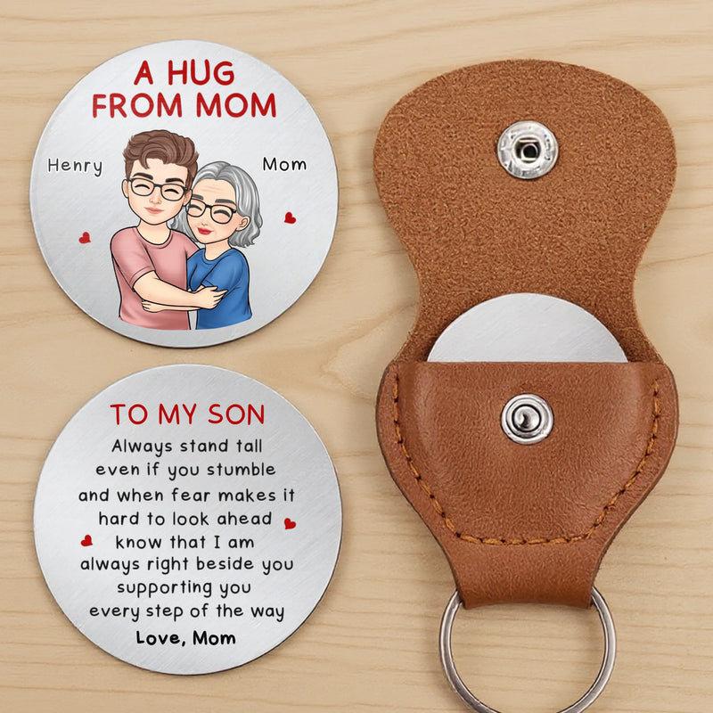 Custom Pocket Hug - Personalized Birthday Gifts For Mom, Daughter, Son - My Love Is With You