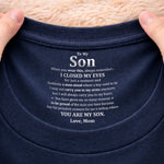 Custom Inside Neck Print T-Shirt - Personalized Birthday Gifts For Mom, Son - Crafted With Love