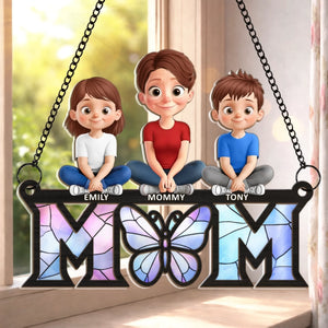Custom Window Hanging Suncatcher Ornament - Personalized Mother's Day Birthday Gifts For Mom, Grandma - We Love You To Pieces