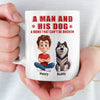 Custom Mug - Personalized Birthday Gifts For Dog Lovers, Dog Dad And Mom - My Dog Is My Happiness