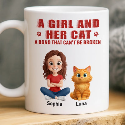 Custom Mug - Personalized Birthday Gifts For Cat Lovers, Cat Mom And Dad - My Cat Runs This House