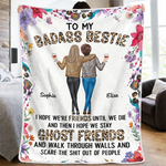 Custom Blanket - Personalized Best Friend Birthday Gifts For Women, Besties, Sisters, BFF - Sister My Forever Friend