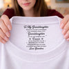 Custom Inside Neck Print T-Shirt - Personalized Birthday Gifts For Granddaughter - A Hug From Grandma, Always