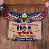 Custom Shaped Doormat - Personalized America 250th Anniversary Gifts For Mom, Dad, Brother, Sister, Kids - Proud Spirits Stand Tall