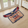 Custom Shaped Doormat - Personalized America 250th Anniversary Gifts For Mom, Dad, Brother, Sister, Kids - Proud Spirits Stand Tall