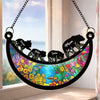 Custom Window Hanging Suncatcher Ornament - Personalized Mother's Day Birthday Gifts For Mom, Grandma - Our Little World Is Full Of Love