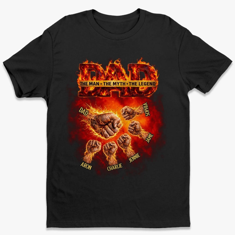 Custom Unisex T-shirt, Premium T-shirt, Hoodie - Personalized Father's Day Birthday Gifts For Dad, Grandpa - Proud Dad Club