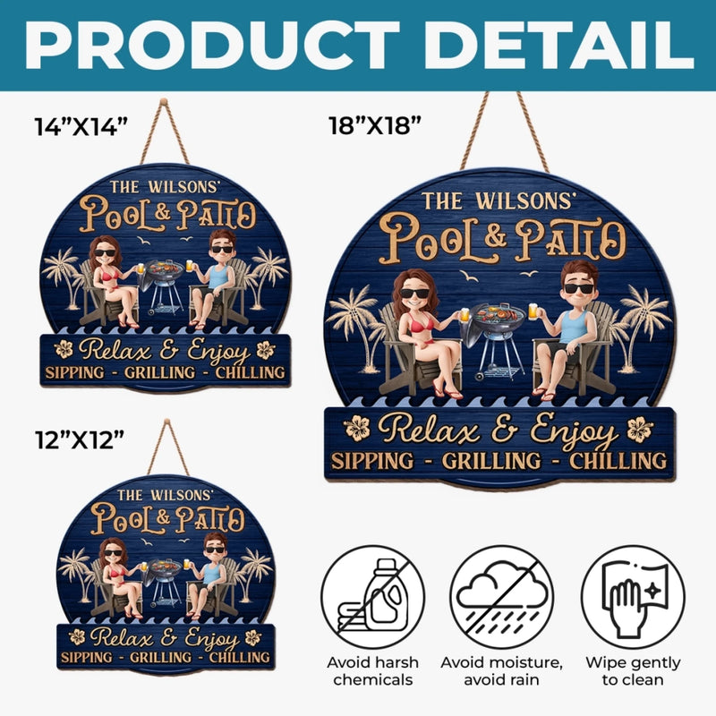 Custom Home Decor Wood Sign - Personalized Anniversary Wedding Gifts For Husband And Wife, Him And Her - Welcome To Our Happy Place