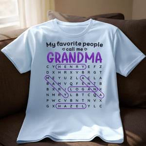 Custom Word Search Puzzle Unisex T-shirt, Premium T-shirt, Hoodie - Personalized Mother's Day Birthday Gifts For Mom, Grandma - The Best Title I’ve Ever Had