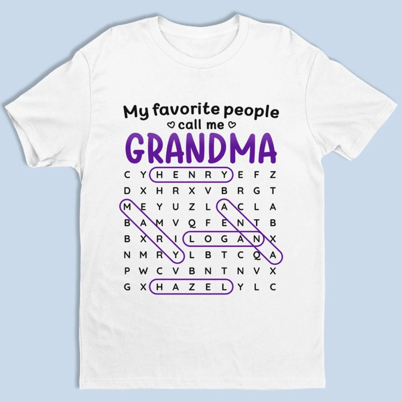 Custom Word Search Puzzle Unisex T-shirt, Premium T-shirt, Hoodie - Personalized Mother's Day Birthday Gifts For Mom, Grandma - The Best Title I’ve Ever Had