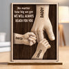 Custom 2-Layered Wooden Plaque - Personalized Father's Day Birthday Gifts For Dad, Grandpa - Strength Of Dad And Grandpa