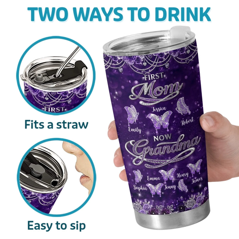 Custom Tumbler - Personalized Mother's Day Birthday Gifts For Mom, Grandma - The Heart Of Every Generation