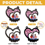 Custom Window Hanging Suncatcher Ornament - Personalized Mother's Day Birthday Gifts For Mom, Daughter, Son - The Heart Of Our Story