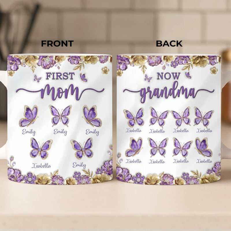 Custom Mug - Personalized Mother's Day Birthday Gifts For Mom, Grandma - First My Mom, Always My Safe Place