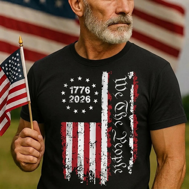 Custom Unisex T-shirt, Premium T-shirt, Hoodie - Personalized America 250th Anniversary Gifts For Men And Women - Freedom Never Fades