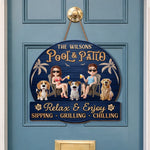 Custom Wood Sign - Personalized Anniversary Wedding Gifts For Husband And Wife, Dog Cat Lovers - Love Grows With Our Pets