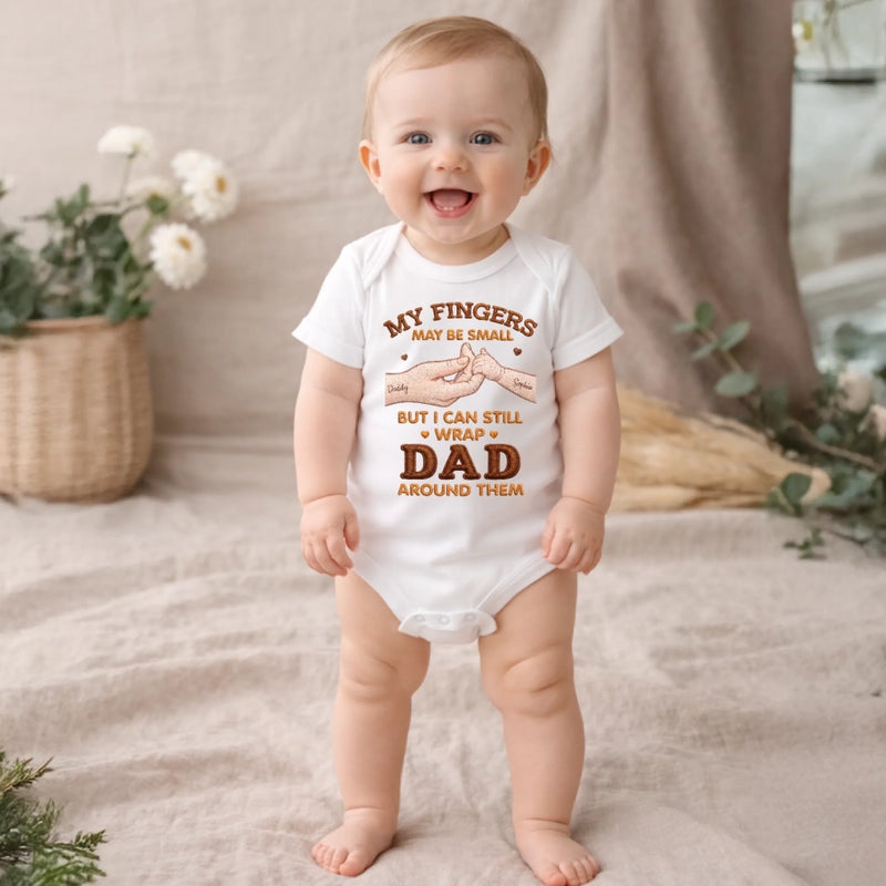 Custom Baby Onesie - Personalized Baby Shower, Gender Reveal Gifts For New Moms, New Dads, New Parents - Tiny But Mighty