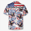 Custom Unisex Tropical Hawaiian Aloha Shirt - Personalized America 250th Anniversary Gifts For Women, Men - Freedom Feels Like Summer