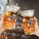 Custom Beer Glass - Personalized Retirement Gifts For Women, Men - Retired And Loving It