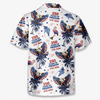 Custom Unisex Tropical Hawaiian Aloha Shirt - Personalized America 250th Anniversary Gifts For Women, Men -  American Spirit Island Style