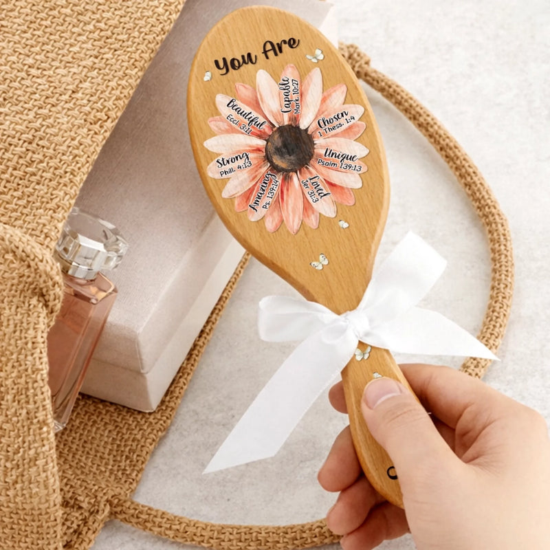 Custom Hair Brush - Personalized Birthday Gifts For Besties, Sisters, BFF, Family, Yourself - Be Proud Of Yourself