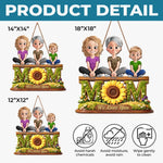 Custom Wood Sign - Personalized Mother's Day Birthday Gifts For Mom - Mom, Our Forever Sunshine Garden