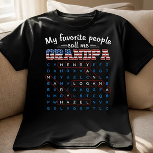 Custom Word Search Puzzle Unisex T-shirt, Premium T-shirt, Hoodie - Personalized Father's Day Birthday Gifts For Dad, Grandpa - Dad Love Never Fades