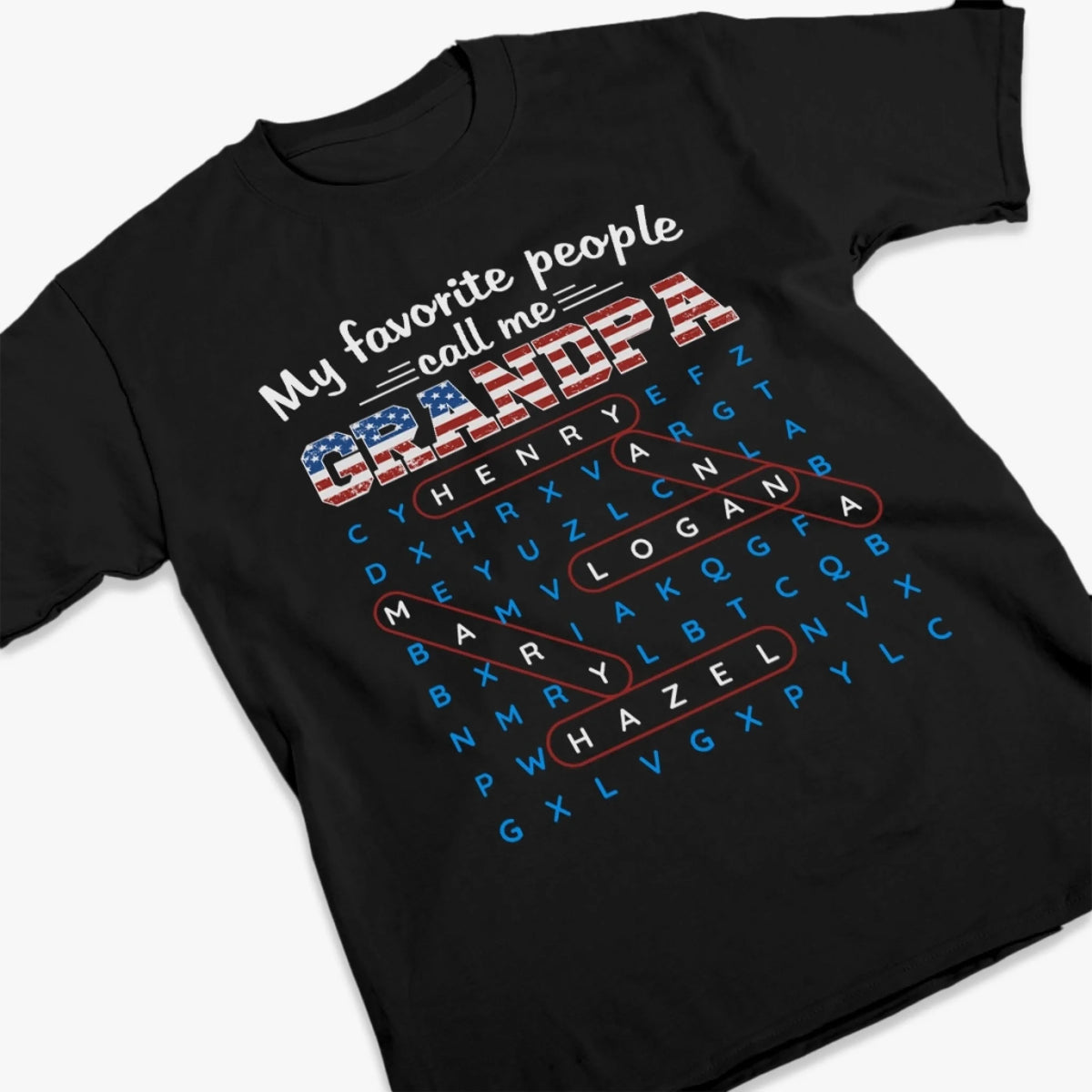 Custom Word Search Puzzle Unisex T-shirt, Premium T-shirt, Hoodie - Personalized Father's Day Birthday Gifts For Dad, Grandpa - Dad Love Never Fades