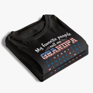 Custom Word Search Puzzle Unisex T-shirt, Premium T-shirt, Hoodie - Personalized Father's Day Birthday Gifts For Dad, Grandpa - Dad Love Never Fades