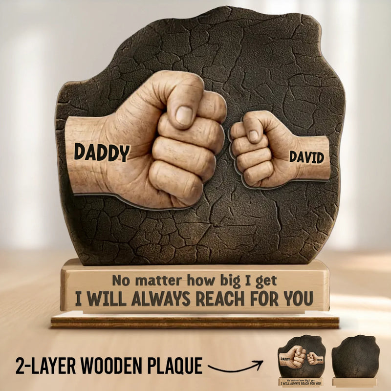 Custom 2-Layered Wooden Plaque - Personalized Father's Day Birthday Gifts For Dad, Grandpa - A Legacy Of Love