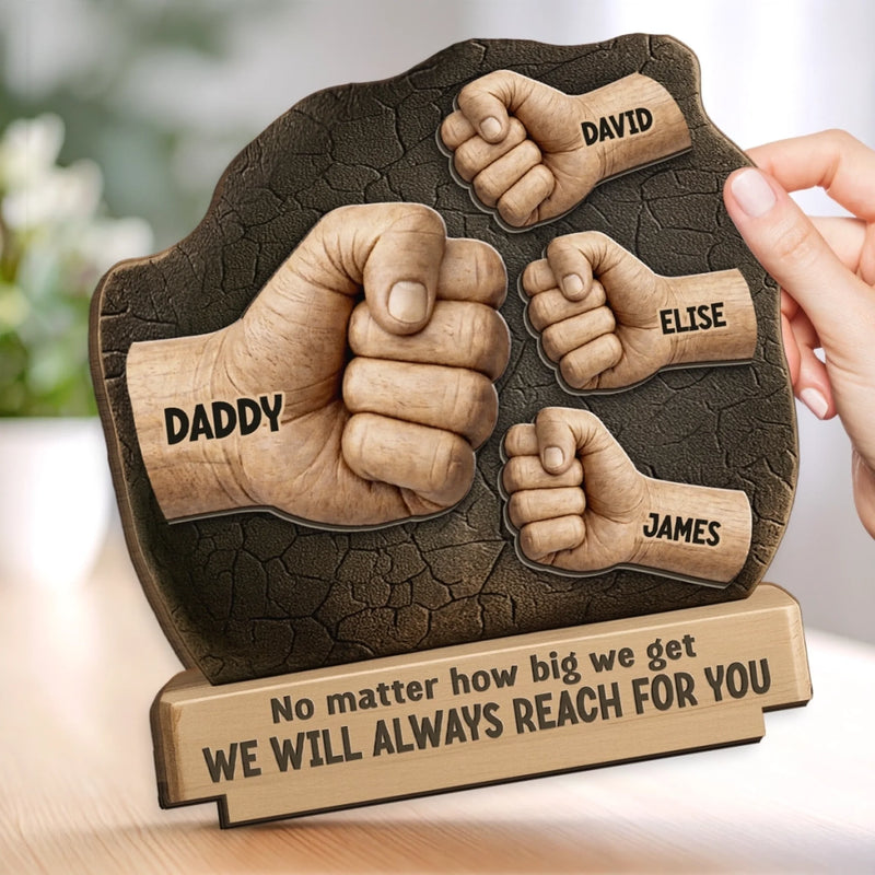 Custom 2-Layered Wooden Plaque - Personalized Father's Day Birthday Gifts For Dad, Grandpa - A Legacy Of Love