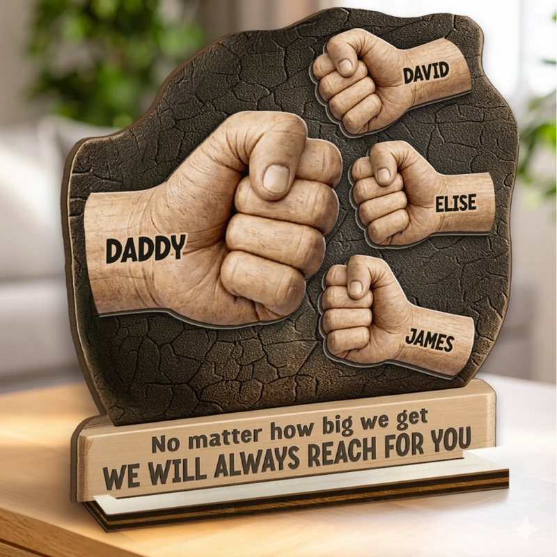 Custom 2-Layered Wooden Plaque - Personalized Father's Day Birthday Gifts For Dad, Grandpa - A Legacy Of Love