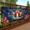 Custom Polyester Outdoor Banner - Personalized America 250th Anniversary Gifts For Mom, Dad, Brother, Sister, Kids - Legacy Lives On Strong