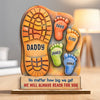 Custom 2-Layered Wooden Plaque - Personalized Father's Day Birthday Gifts For Dad, Grandpa - Your Love Is My Strength