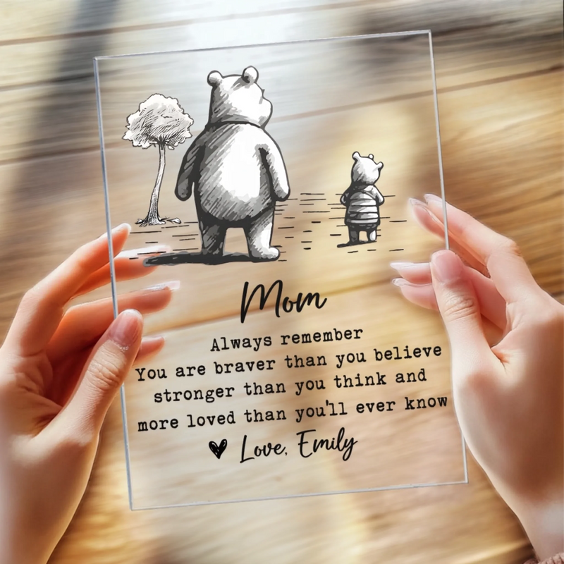 Custom Acrylic Plaque With Stand - Personalized Mother's Day Birhtday Gifts For Mom, Grandma - Always Loved, Always Yours