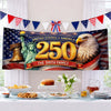 Custom Polyester Outdoor Banner - Personalized America 250th Anniversary Gifts For Mom, Dad, Brother, Sister, Kids - Celebrating 250 Years