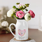 Custom Home Decor Flower Vase - Personalized Mother's Day Birthday Gifts For Mom, Grandma - Blooming With Your Love