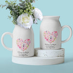 Custom Home Decor Flower Vase - Personalized Mother's Day Birthday Gifts For Mom, Grandma - Blooming With Your Love