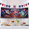 Custom Polyester Outdoor Banner - Personalized America 250th Anniversary Gifts For Mom, Dad, Brother, Sister, Kids - United In Freedom