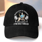 Custom Hat, All Over Print Classic Cap - Personalized Retirement Gifts For Women, Men - Time To Enjoy Life Fully
