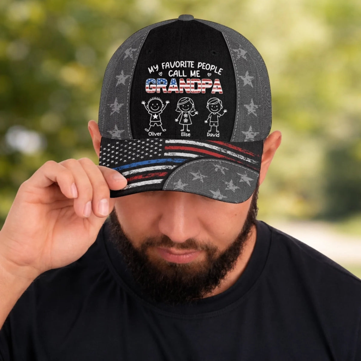 Custom Hat, All Over Print Classic Cap - Personalized Father's Day Birthday Gifts For Dad, Grandpa - Cool Dad Club