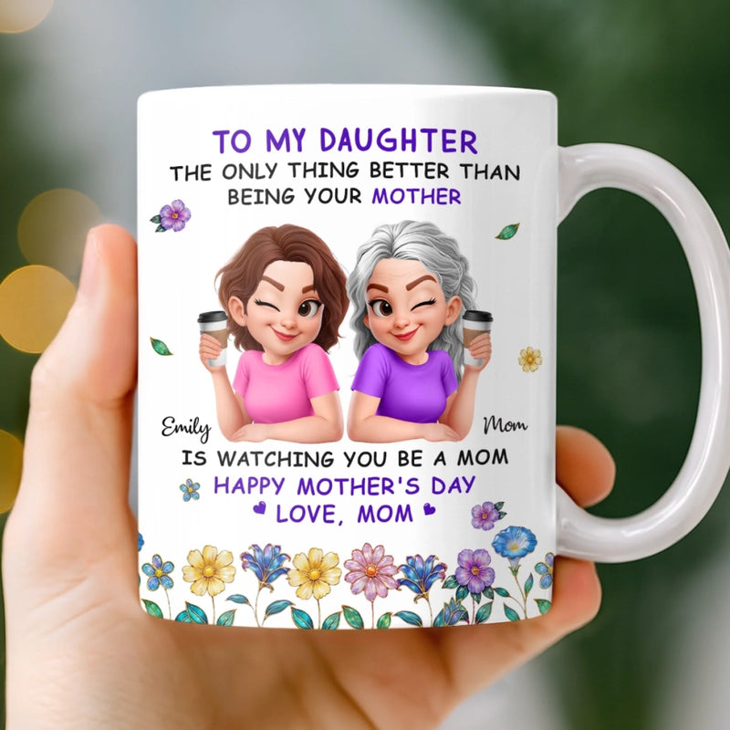 Custom Mug - Personalized Mother's Day Birthday Gifts For Mom, Daughter - You Make Life Beautiful