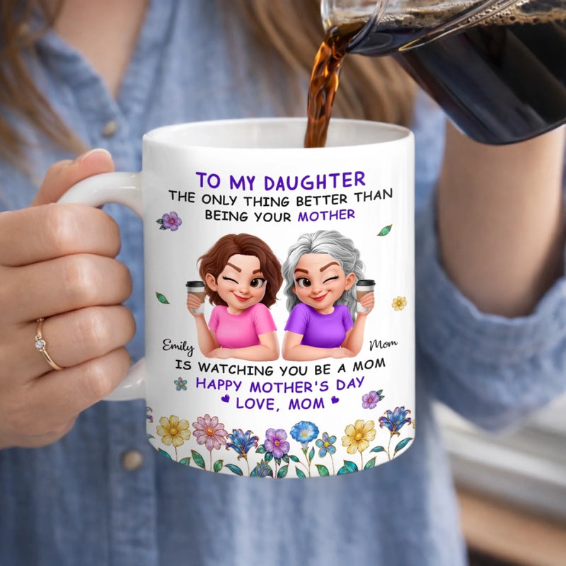 Custom Mug - Personalized Mother's Day Birthday Gifts For Mom, Daughter - You Make Life Beautiful