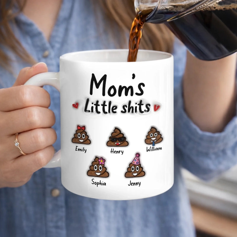 Custom 3D Inflated Effect Printed Mug - Personalized Funny Mother's Day Birthday Gifts For Mom - Mom’s Little Chaos