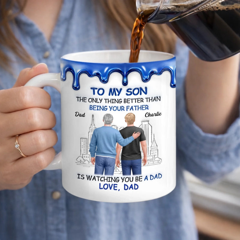 Custom 3D Inflated Effect Printed Mug - Personalized Birthday Gifts For Son - Always Be My Little Boy