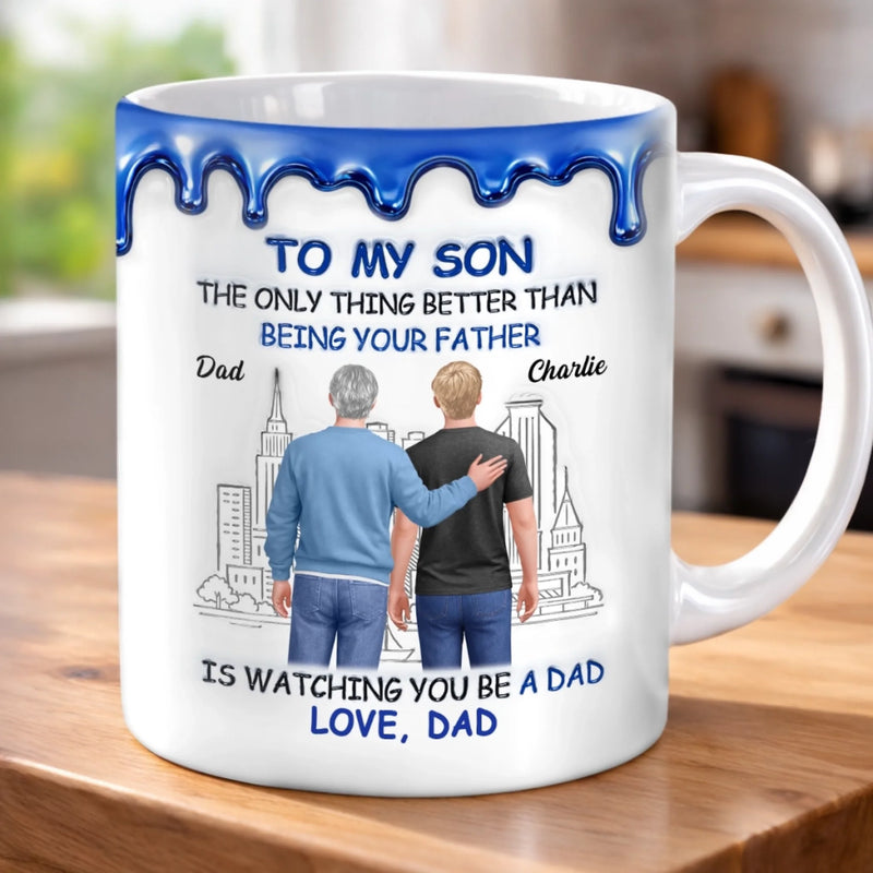 Custom 3D Inflated Effect Printed Mug - Personalized Birthday Gifts For Son - Always Be My Little Boy